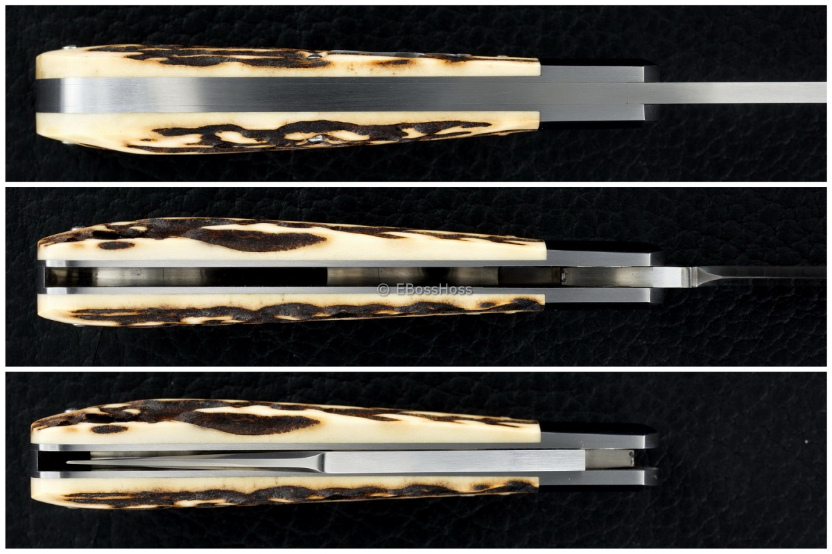 Tony Bose Stag Lanny's Clip Slip Joint Folder