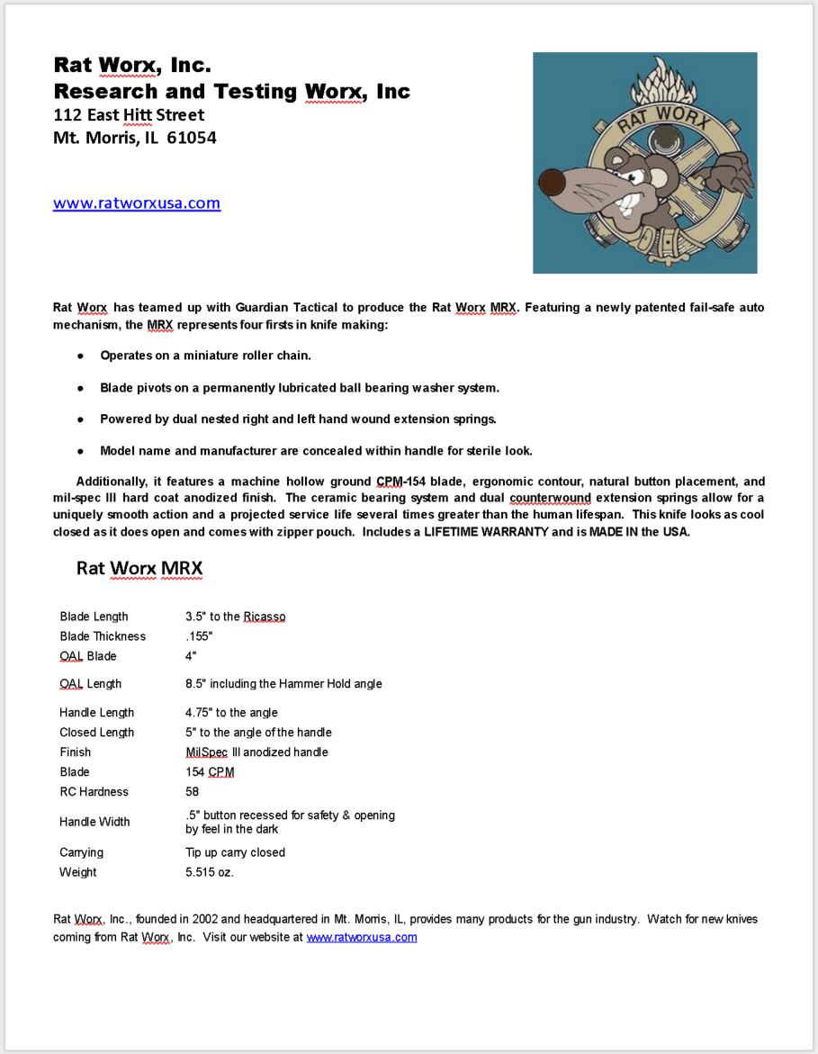 Rat Worx USA Full Size MRX - Custom