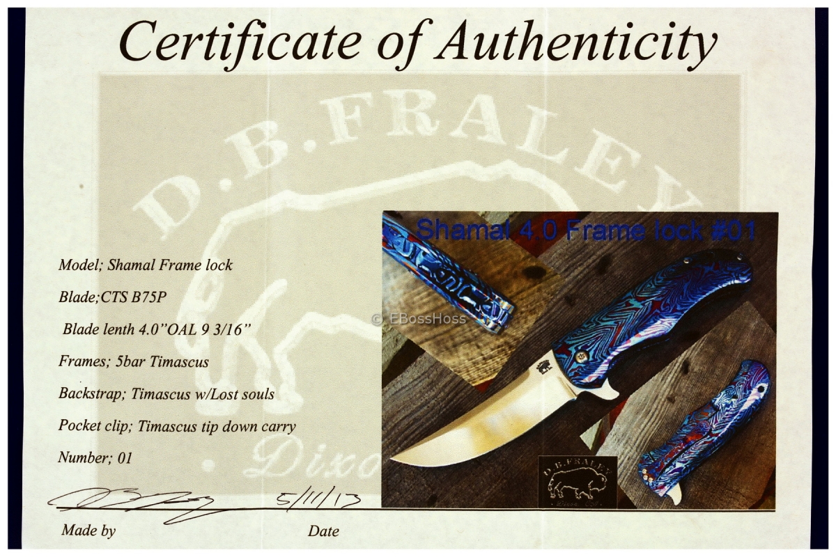 D.B. Fraley Shamal 4.0 Flipper