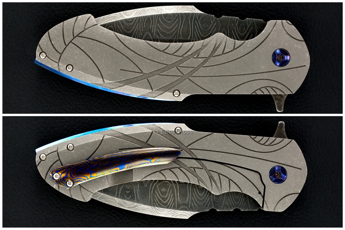 Rick Barrett Custom Toxic Tanto XL Fallout Flipper