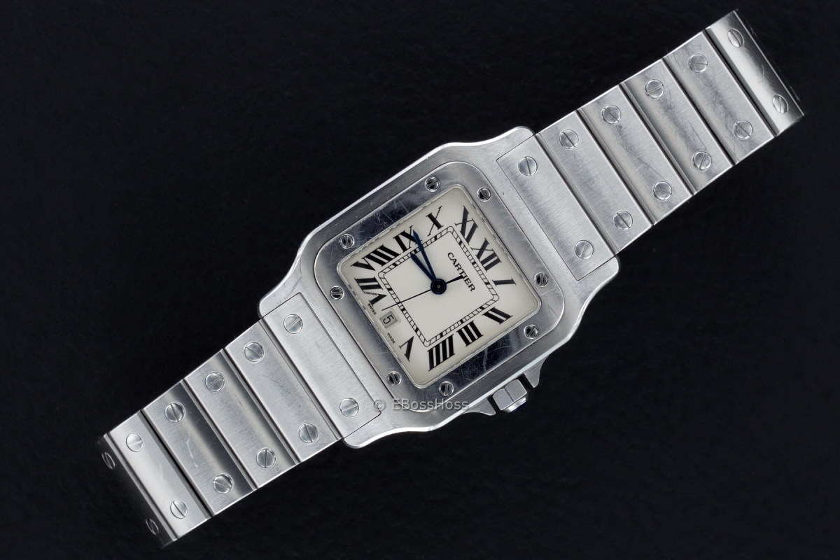  Cartier Curved Large Santos De Cartier - Model No. W20060D6