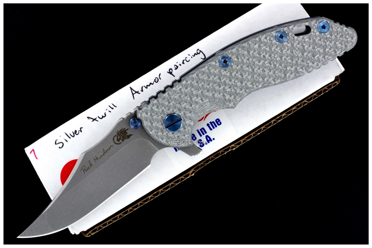 Rick Hinderer Gen 4 Custom XM-18 Armor Piercing Point Bowie Flipper