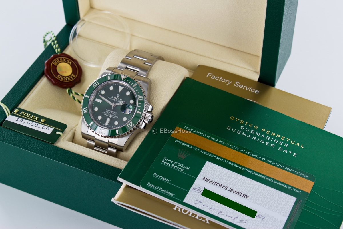 Rolex Submariner Date 116610LV - The Hulk