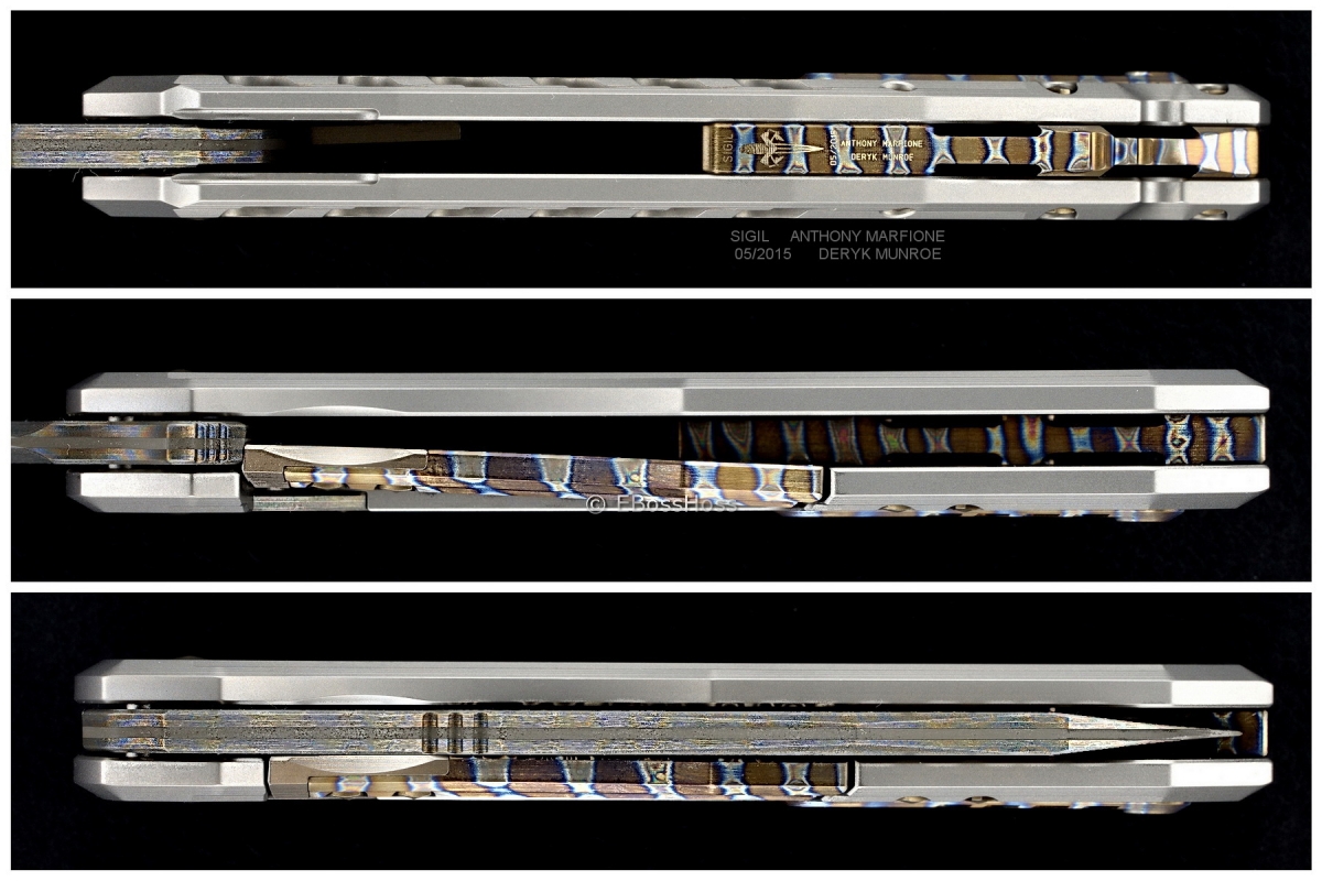 Deryk Munroe / Tony Marfione Collab Hattori San-Mai Cowry-X Core Sigil Flipper