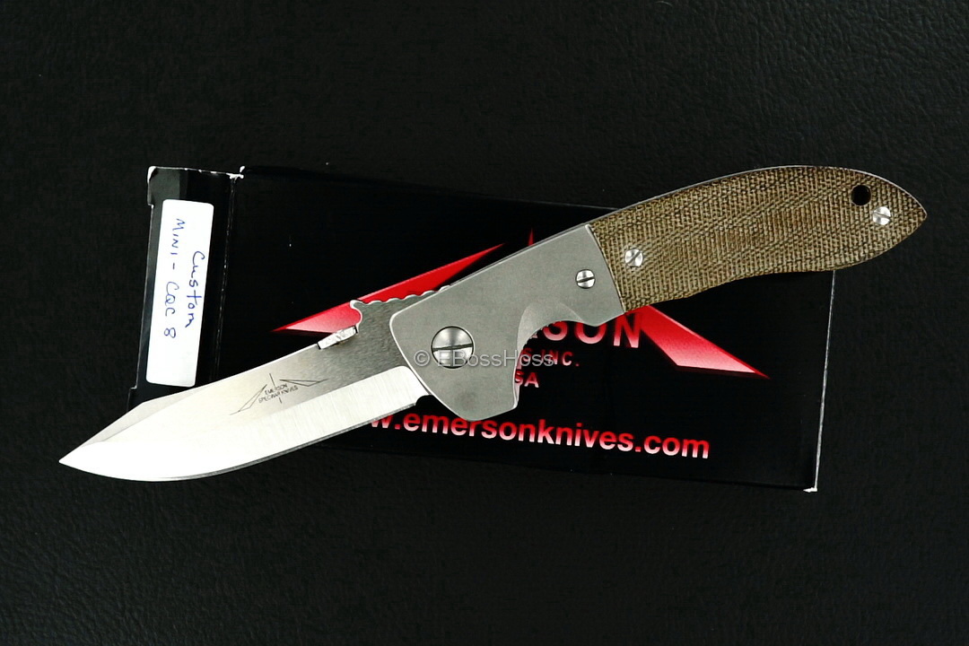 Ernie Emerson Custom Bolstered Mini CQC-8 (aka: Horseman)