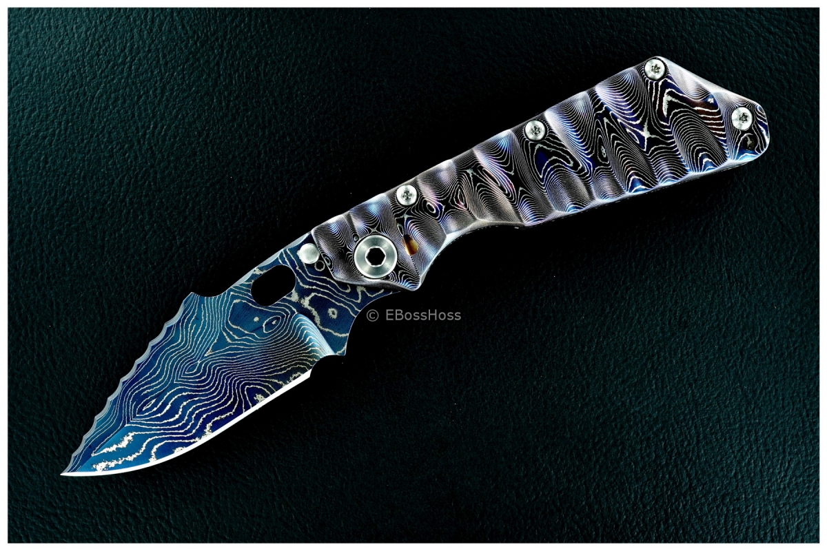 Mick Strider Custom (MSC) All- Sole-Authored Damascus SMF