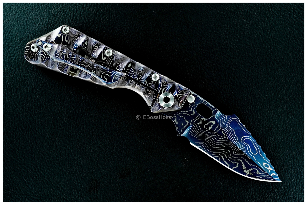 Mick Strider Custom (MSC) All- Sole-Authored Damascus SMF