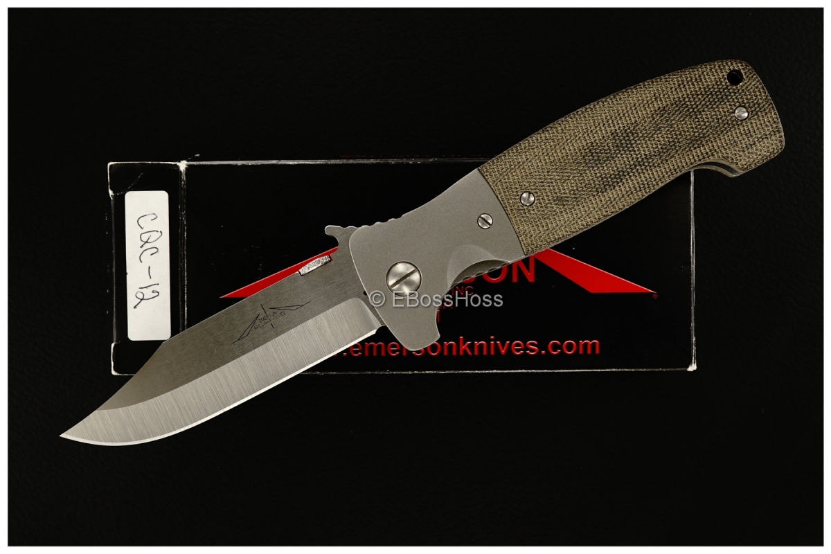 Ernie Emerson Custom Bolstered CQC-12 Waved
