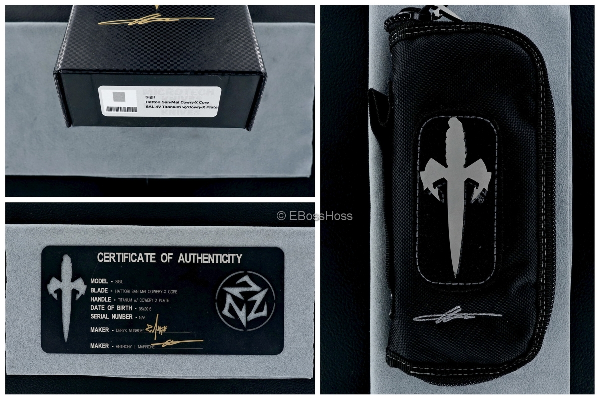 Deryk Munroe / Tony Marfione Collab Hattori San-Mai Cowry-X Core Sigil Flipper