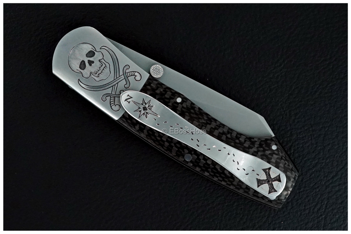Scott Sawby Custom Combat Utililty Masterfully Engraved by Jon Robyn