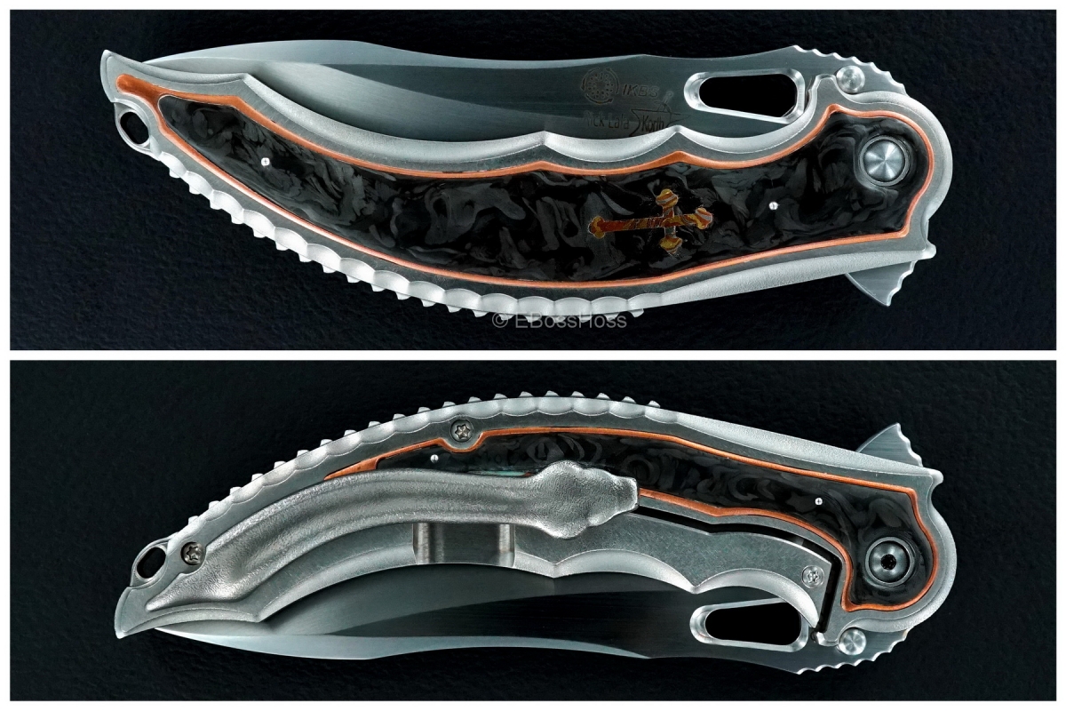 Korth Cutlery Custom Deluxe Reptile Flipper