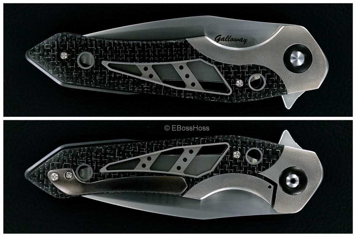 Daniel Galloway Custom Very-Deluxe Bentley Bolsterlock Flipper