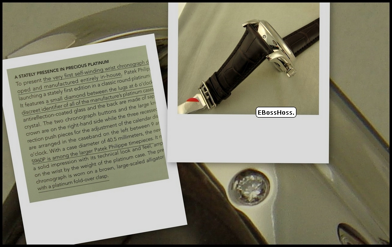 Patek Phillipe 5960P Platinum Chronograph Annual Calendar