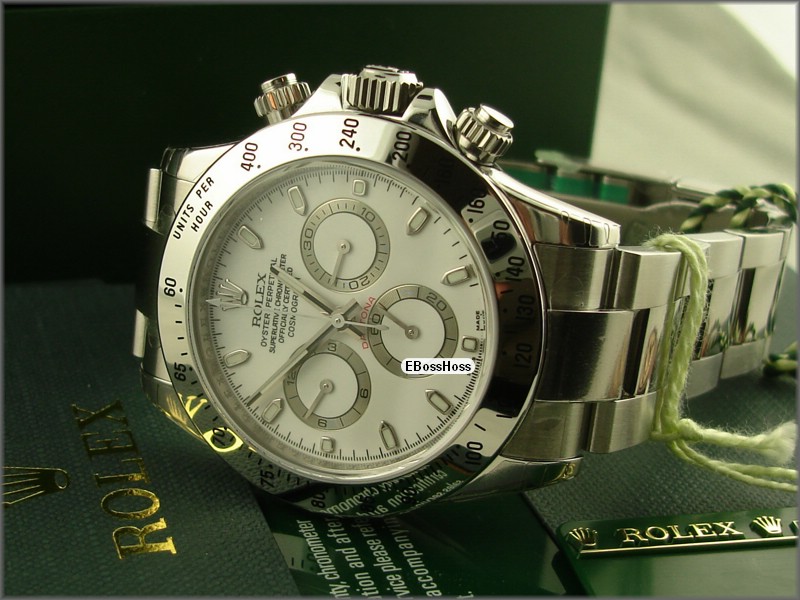 Rolex Oyster Cosmograph Daytona (SS; White)