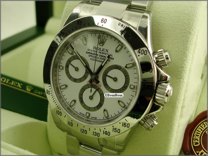 Rolex Oyster Cosmograph Daytona (SS; White)