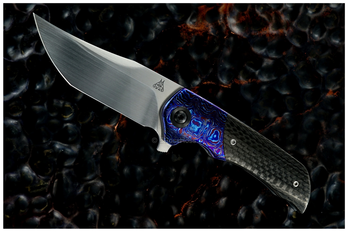 Walter Randolph (WR Bladeworks) Custom Deluxe Tanto-ground Mini Wyvern Flipper