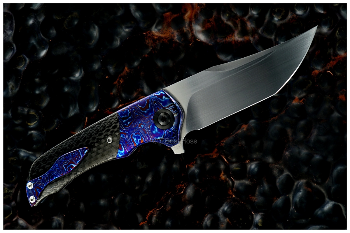Walter Randolph (WR Bladeworks) Custom Deluxe Tanto-ground Mini Wyvern Flipper