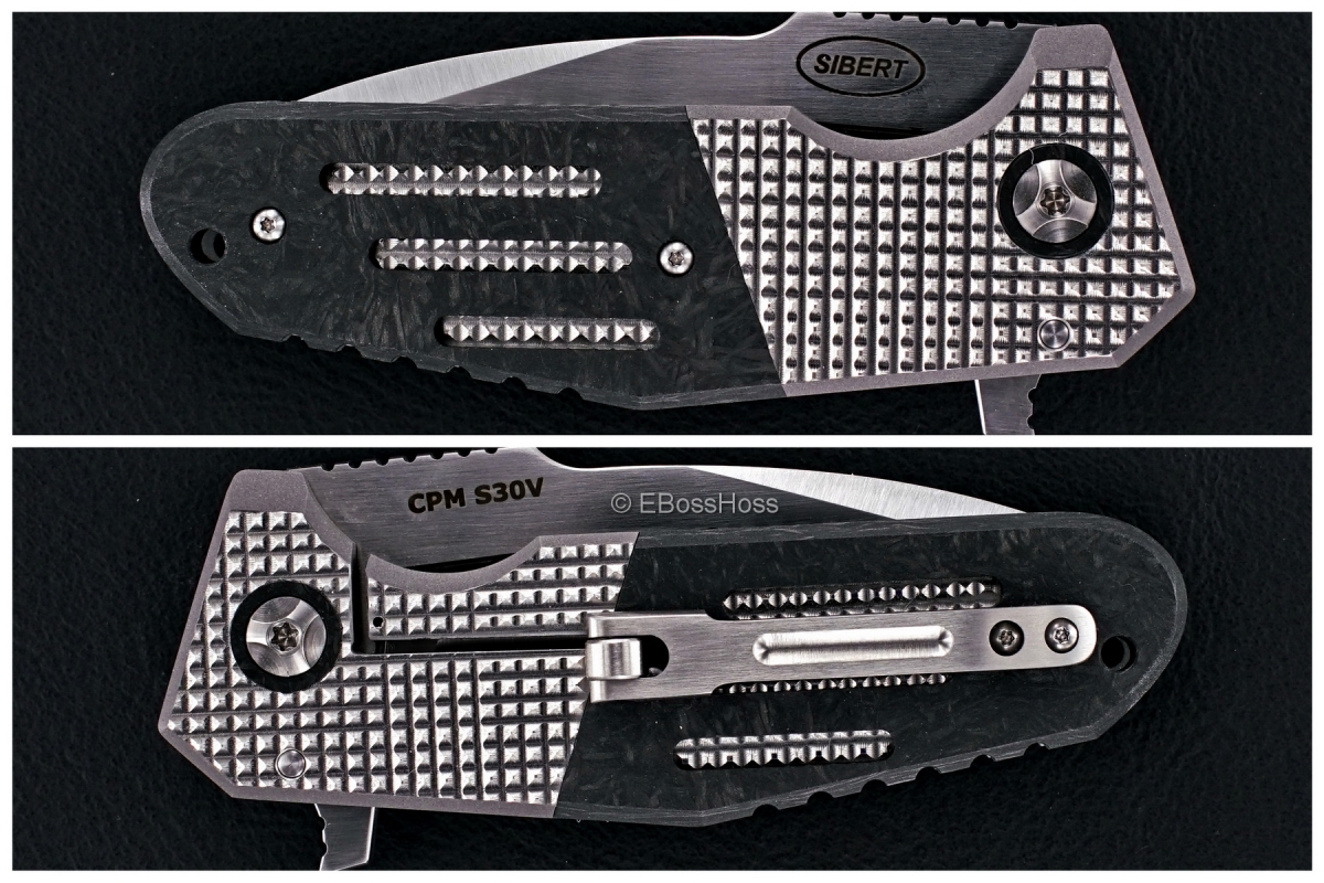 Shane Sibert Custom Bolsterlock Mini Pocket Rocket with 3-D Roller Pocket Clip