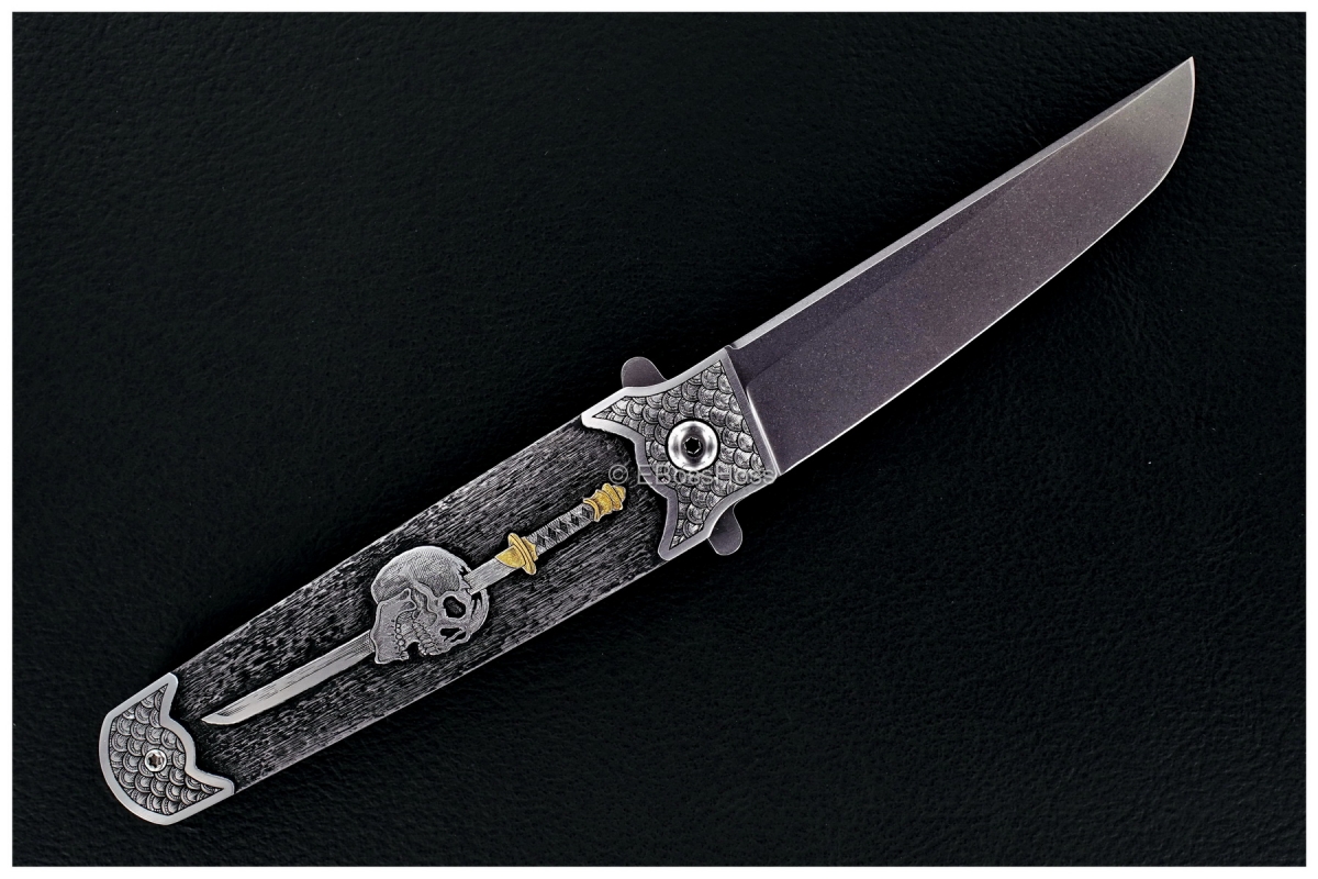 Tom Ferry Engraved Skull Crusher Radical Flipper