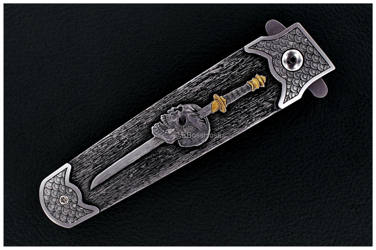 Tom Ferry Engraved Skull Crusher Radical Flipper