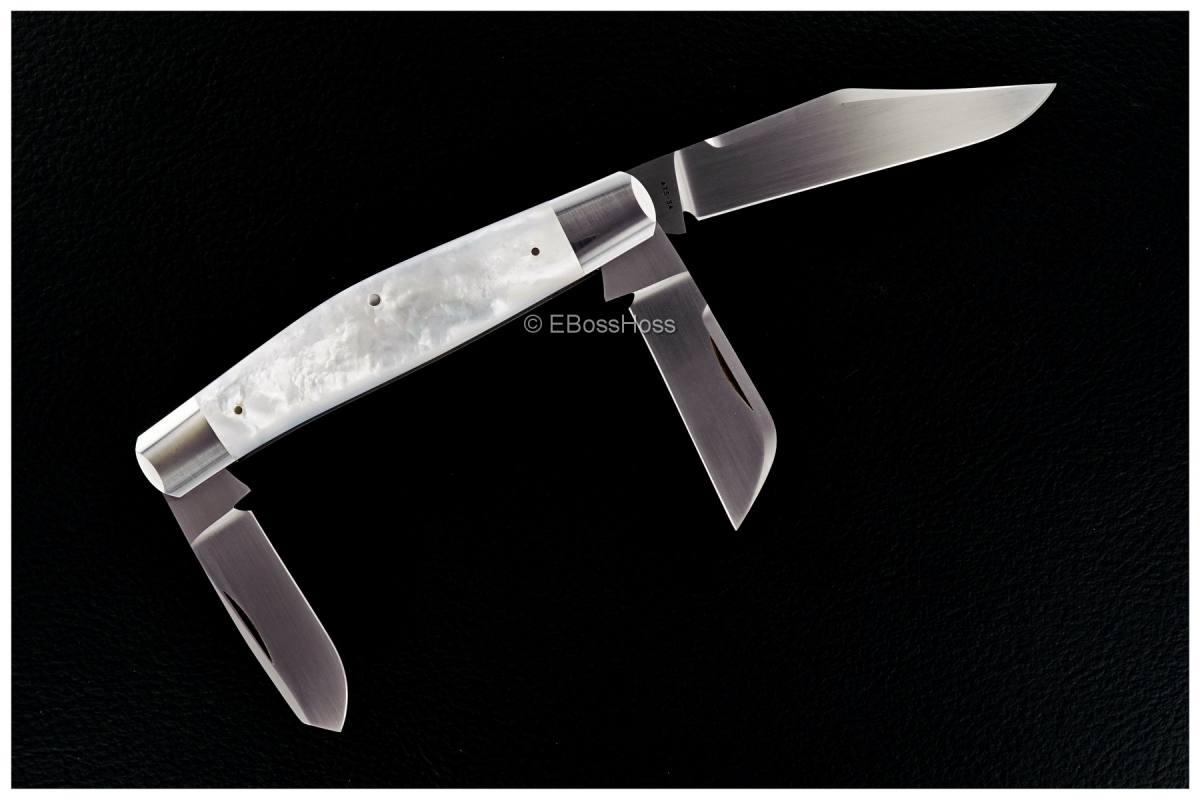 Reese Bose Large 3-Blade Stockman with Bolsters and Caps