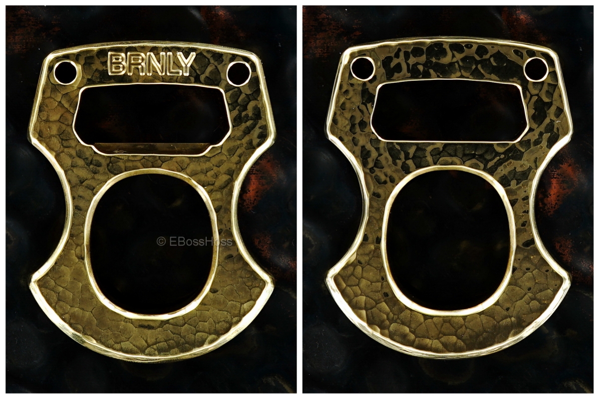 BRNLY Hammered & Polished Brass Baldy Cypop by Lucas Burnley