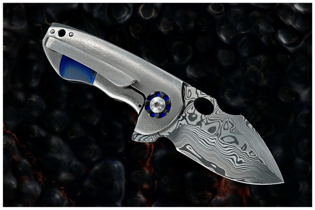 Michael Burch (Burchtree Bladeworks) Custom Micro Hybrid Flipper - 2017 TKI Lottery Knife