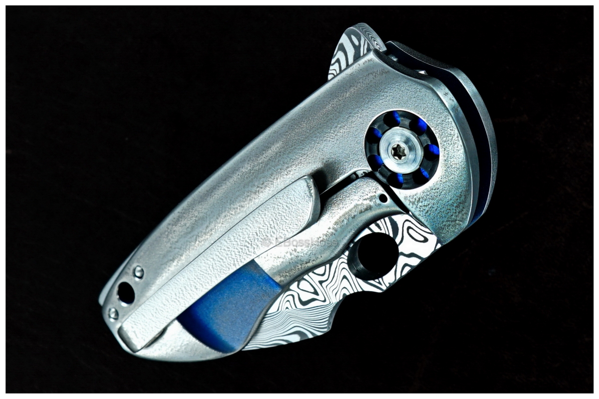 Michael Burch (Burchtree Bladeworks) Custom Micro Hybrid Flipper - 2017 TKI Lottery Knife