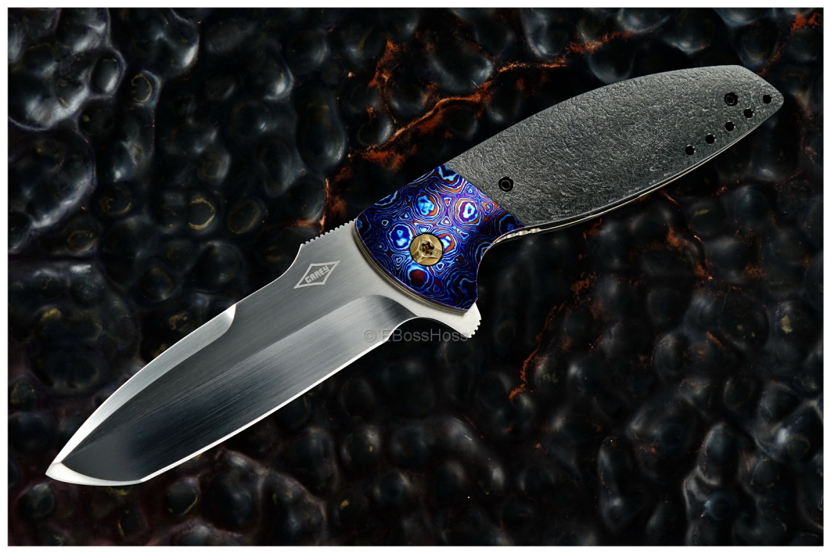 Peter Carey Custom Very Deluxe Cayman Tanto Flipper