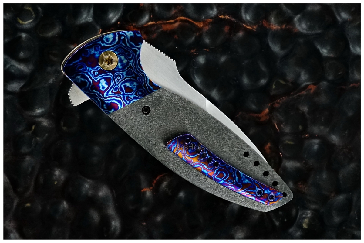 Peter Carey Custom Very Deluxe Cayman Tanto Flipper