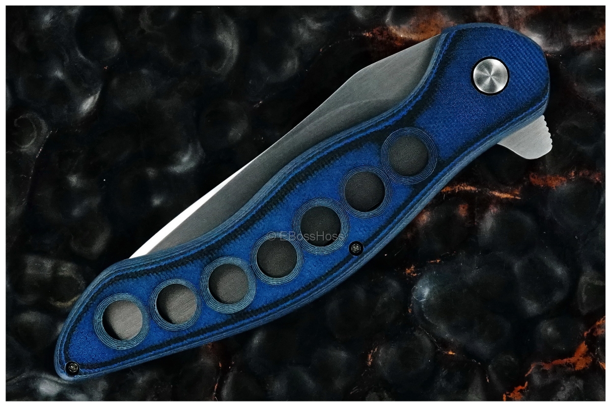 Gerry McGinnis Custom Black & Blue Peligro R Flipper