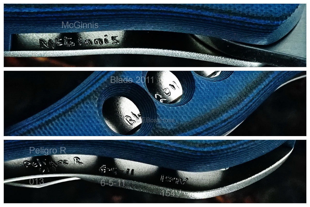 Gerry McGinnis Custom Black & Blue Peligro R Flipper