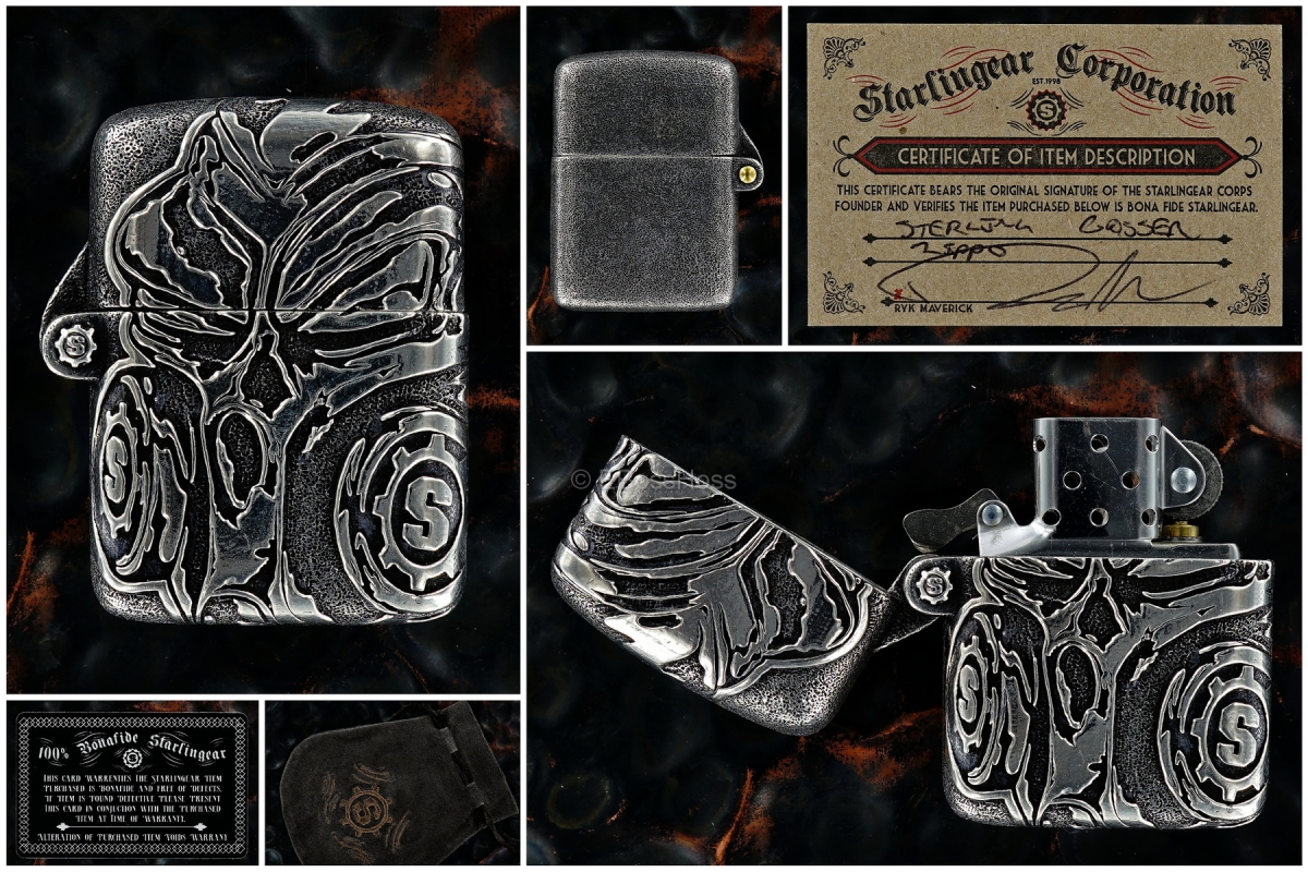 Starlingear Custom Cast Sterling Silver Gasser Lighter
