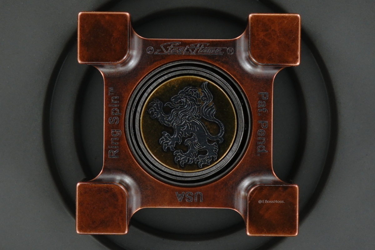 Steel Flame Tellurium Copper Ring Spin with Plug