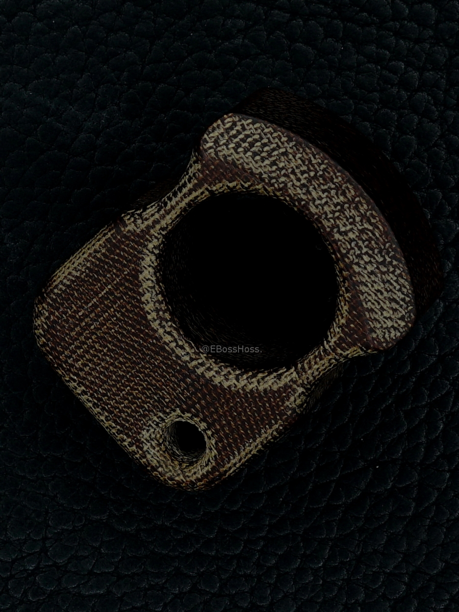 Andy Frankart Thick Brown Micarta Baldy SFK