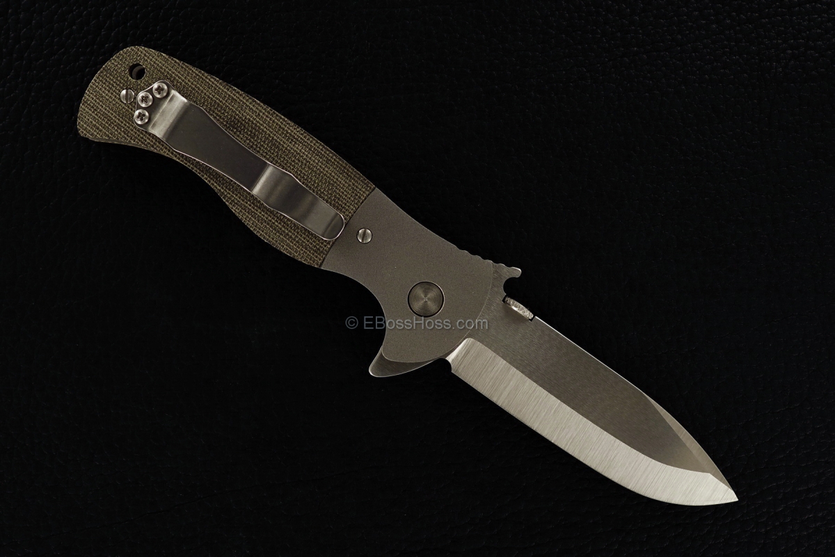 Ernie Emerson Custom Bolstered Sheepdog Spearpoint FLIPPER