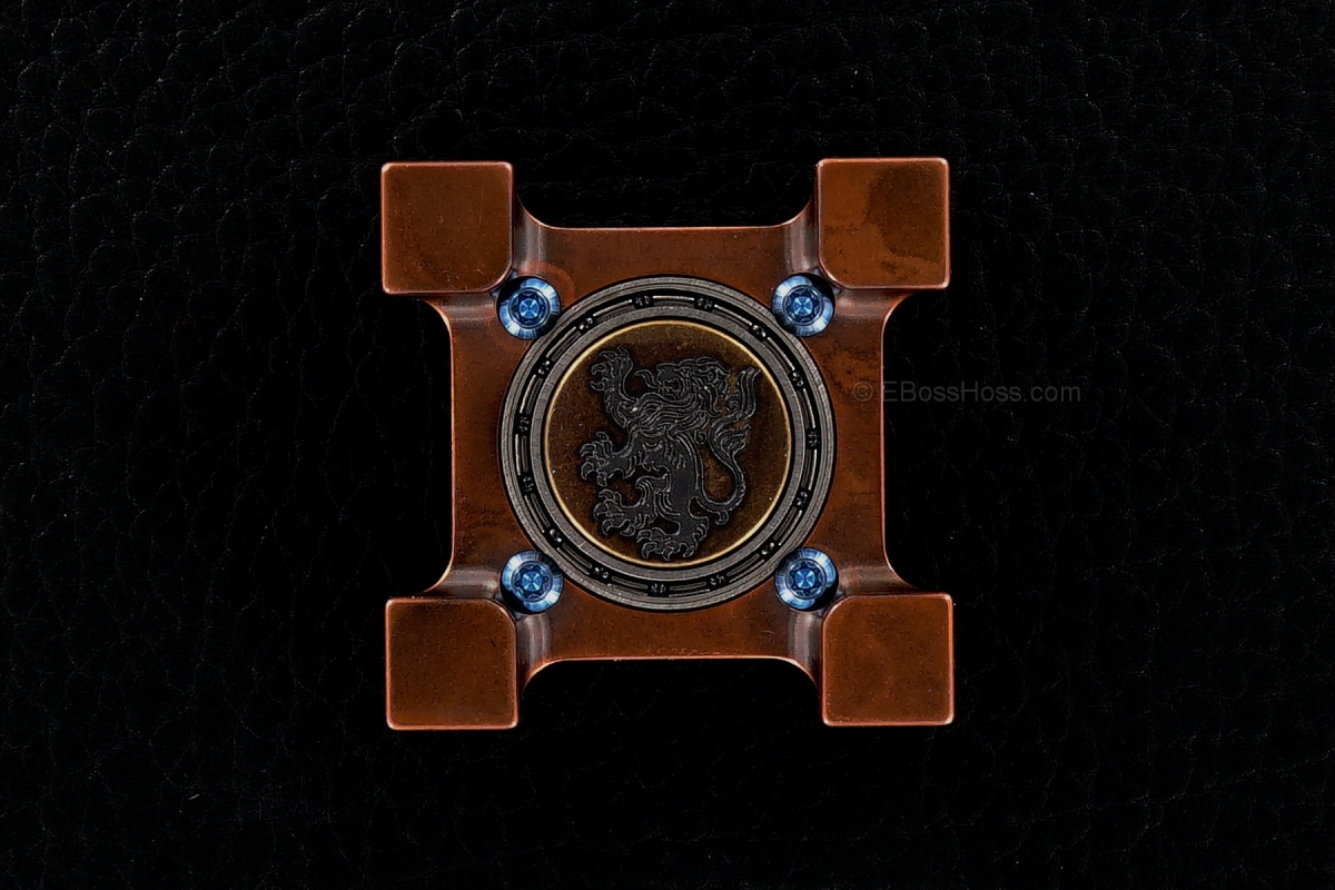 Steel Flame Tellurium Copper Ring Spin with Plug