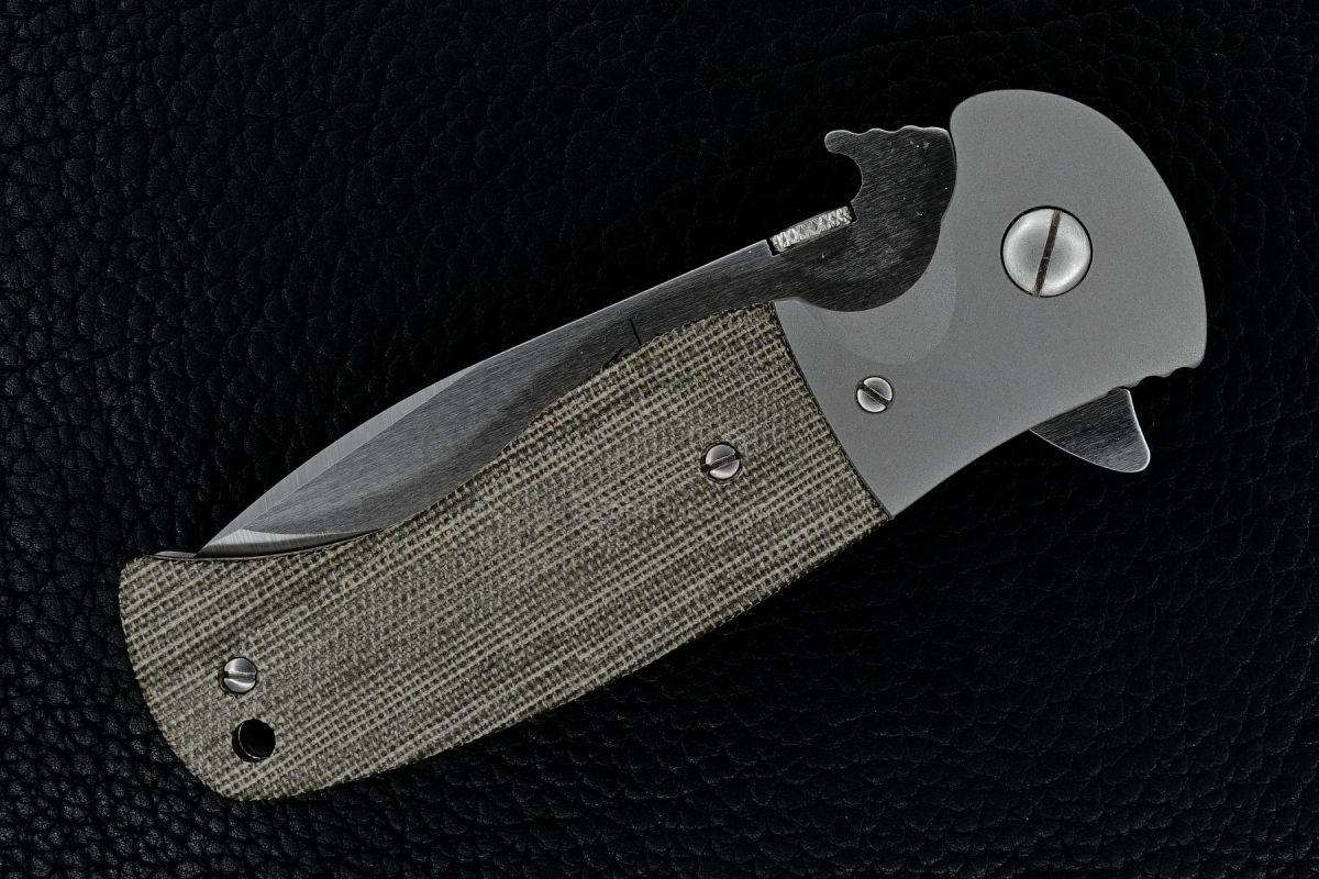Ernie Emerson Custom Bolstered Sheepdog Spearpoint FLIPPER