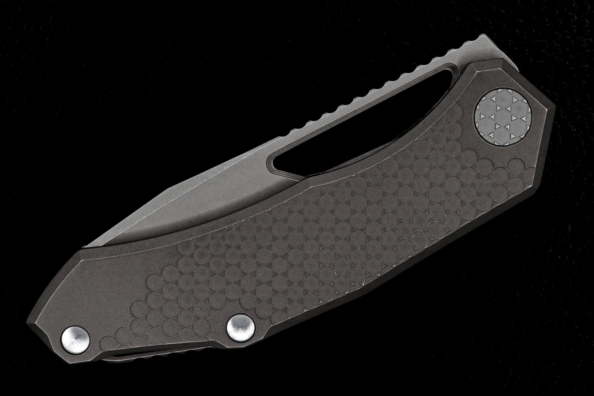 D Munroe Custom Hextured Warg MK1 Framelock Folder