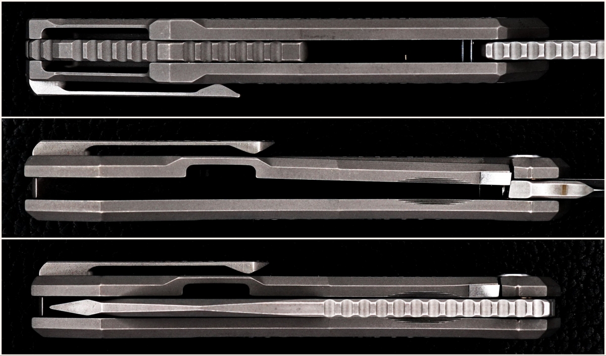 D Munroe Custom Hextured Warg MK1 Framelock Folder