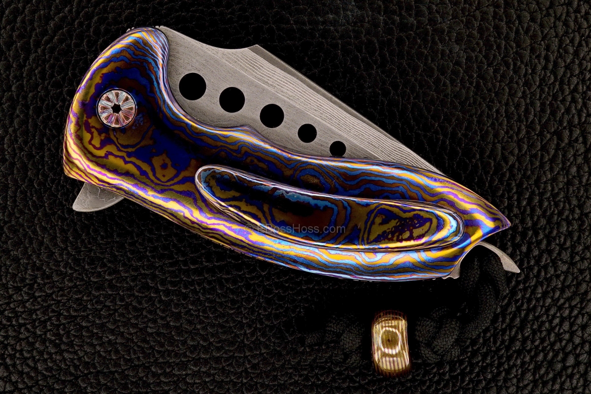 Alistair Bastian Knives Custom Deluxe Hornet Flipper & Bastian Bead