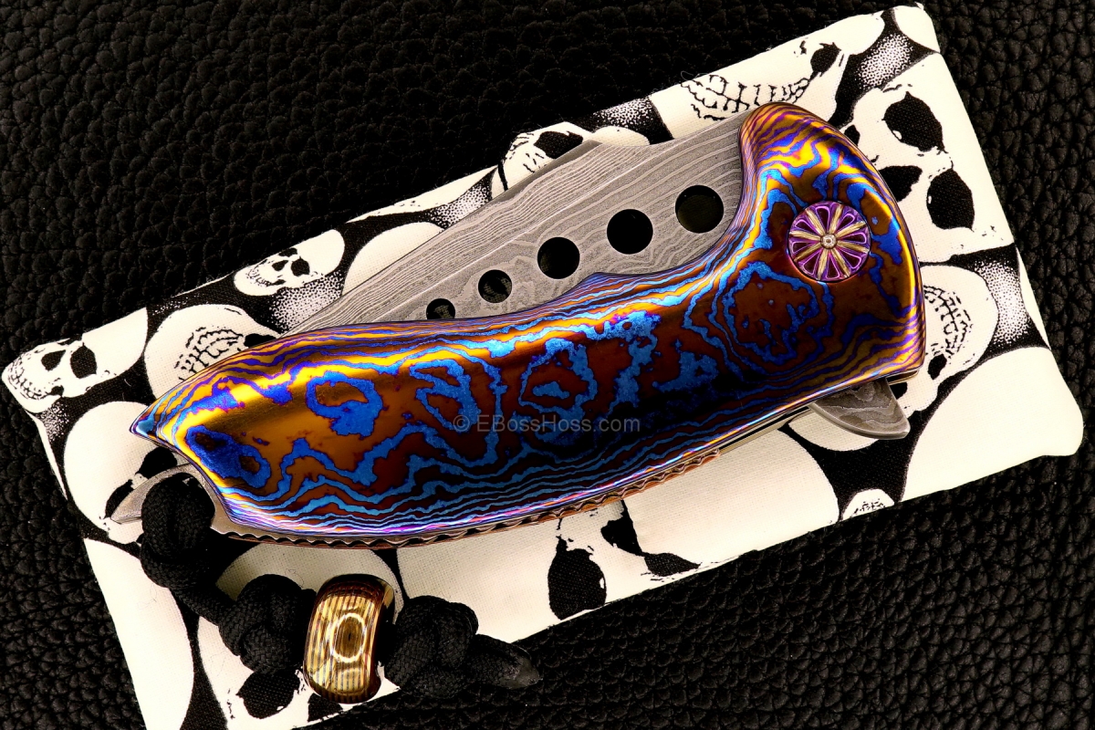 Alistair Bastian Knives Custom Deluxe Hornet Flipper & Bastian Bead