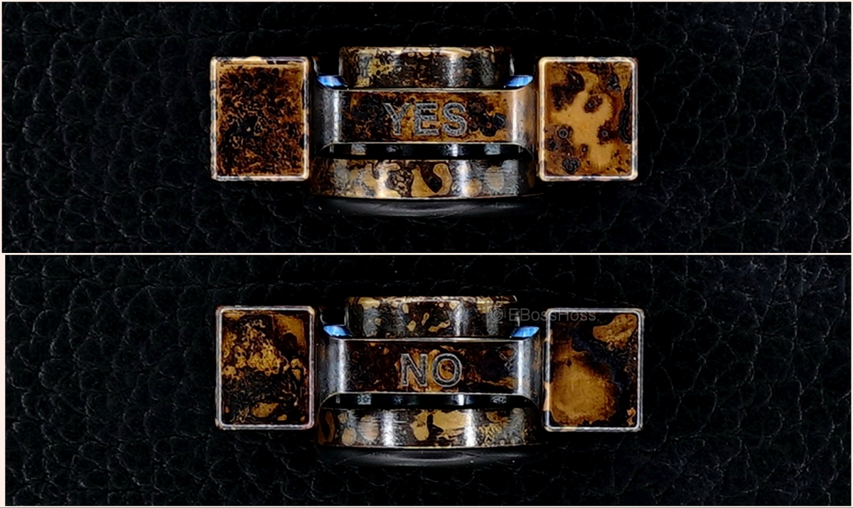 Steel Flame Compass Rose Bronze Ring Spin KillboX with Brass Slug