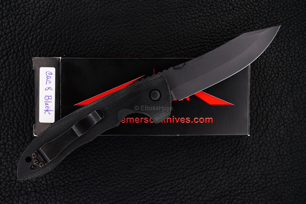 Ernie Emerson Contoured-handle Black CQC-8