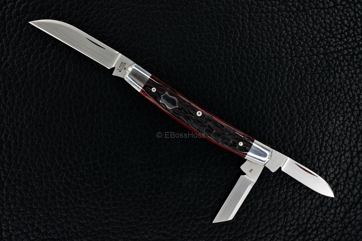 Tony Bose Custom Jigged Red-Bone Congress Whittler