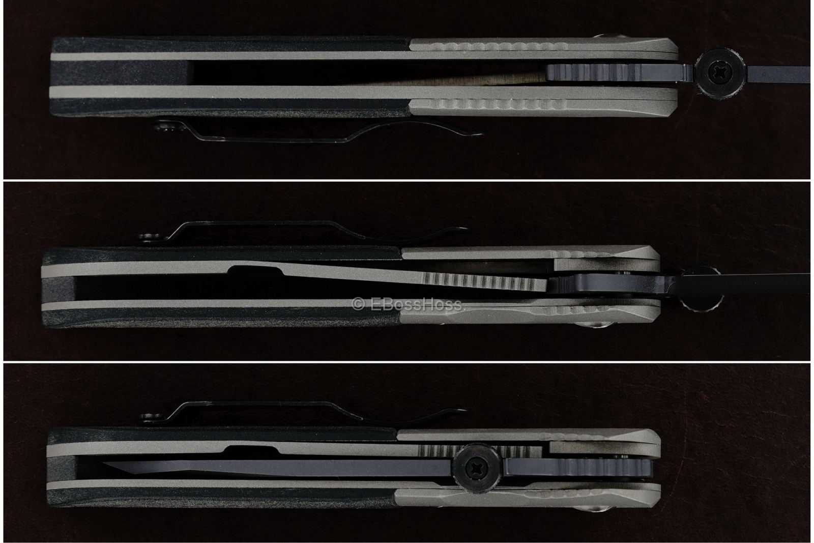 Ernie Emerson Custom Black CQC-6 Flipper