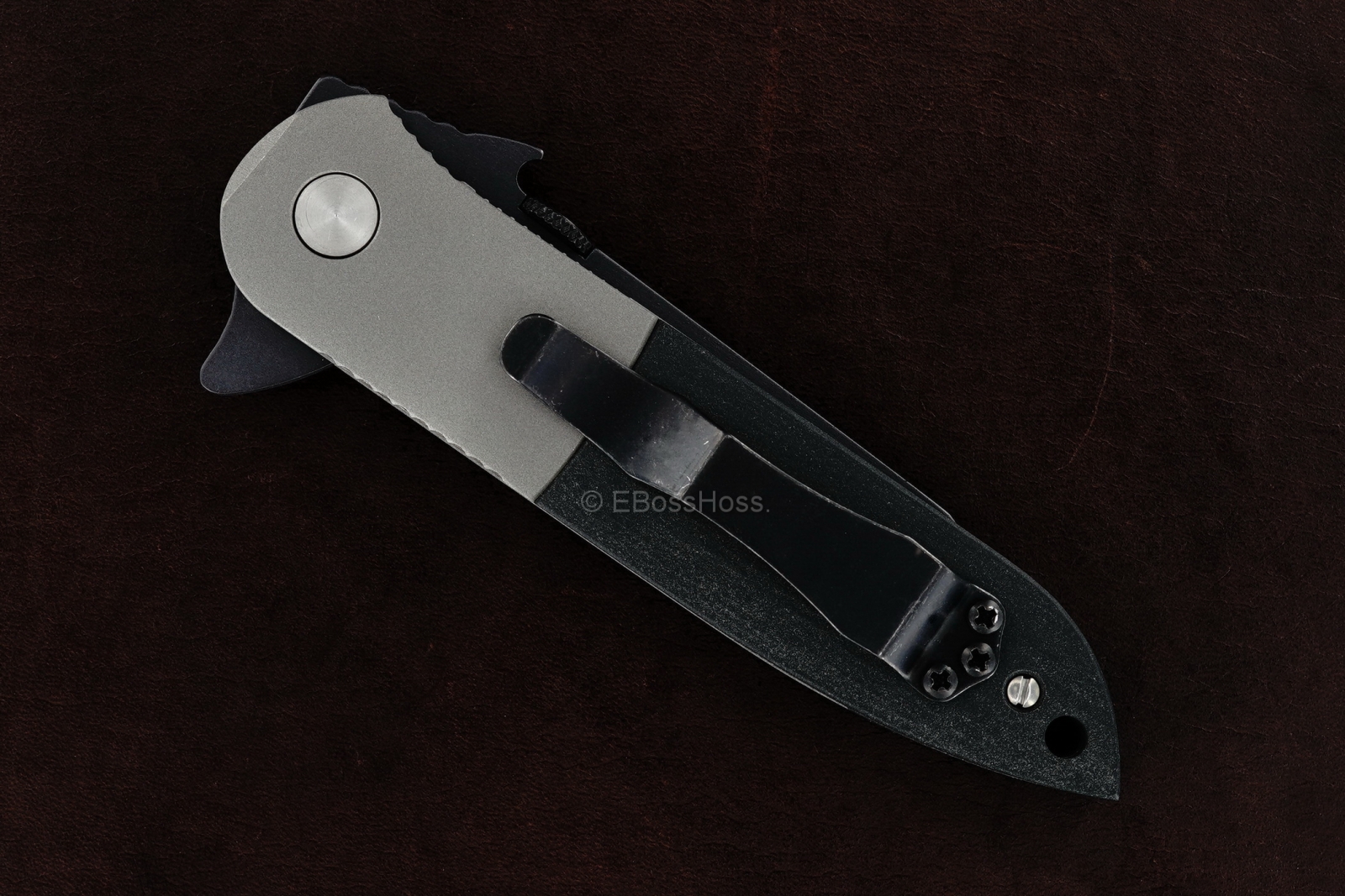 Ernie Emerson Custom Black CQC-6 Flipper