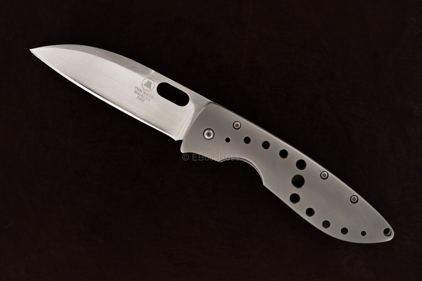 Tom Mayo Custom 6K Wharncliffe Framelock Folder