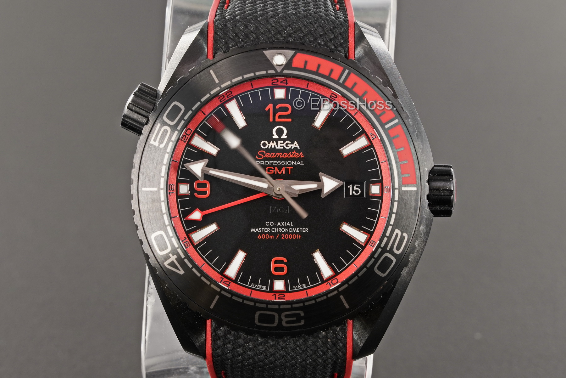 Omega Seamaster Planet Ocean Deep Black GMT