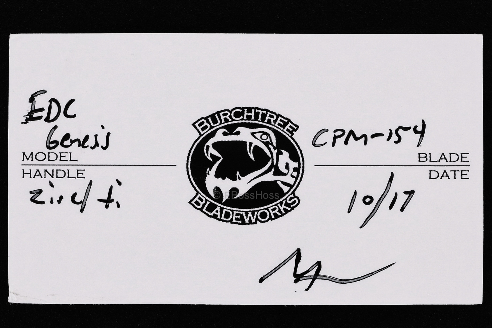 Michael Burch Custom EDC Genesis Framelock Flipper